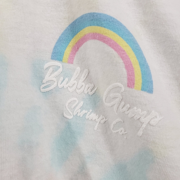 SPIRIT JERSEY Womens Rainbow Tie Dye Bubba Gump Shrimp Long Sleeve Shirt Size L - Picture 6 of 13